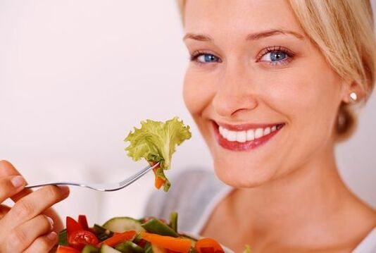 Vegetable salad removes internal parasites