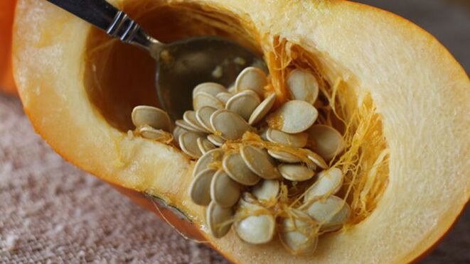 Pumpkin seeds used to treat worms