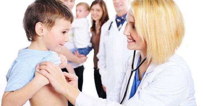 Treatment for worms at the doctor