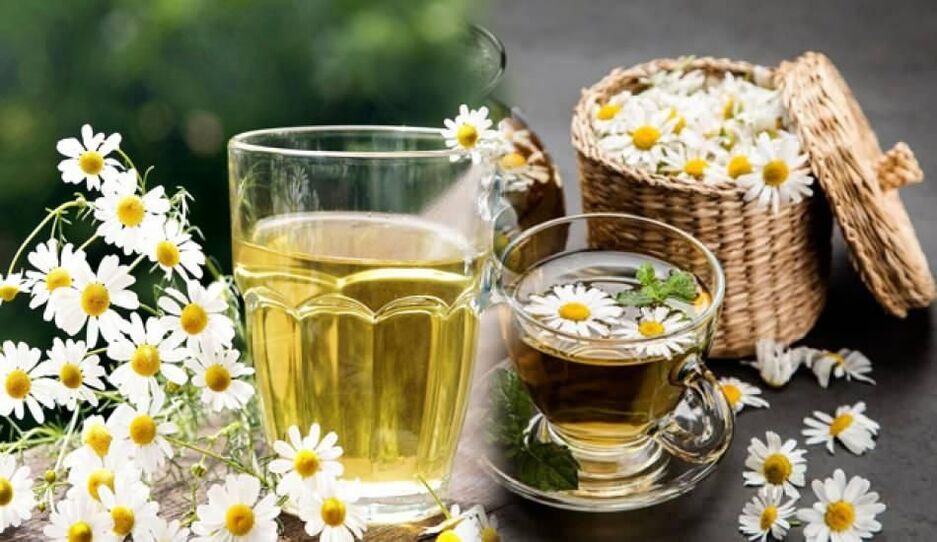 Chamomile decoction to treat parasites